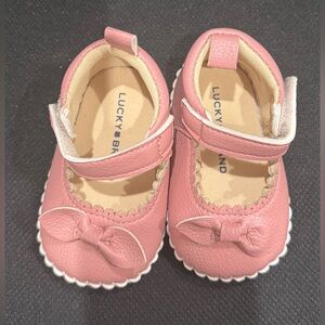 Lucky Brand Pink Baby Girl Shoes - Mary Jane Crib Shoes